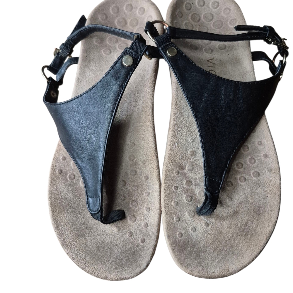 Vionic Black Sandals with Adjustable Straps‎
